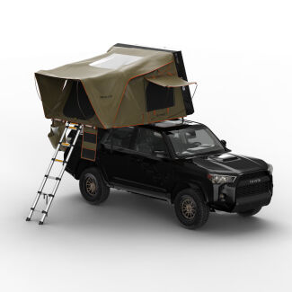 TUFF STUFF OVERLAND STEALTH BLACK OPS SERIES ALUMINUM SHELL RTT, BLACK