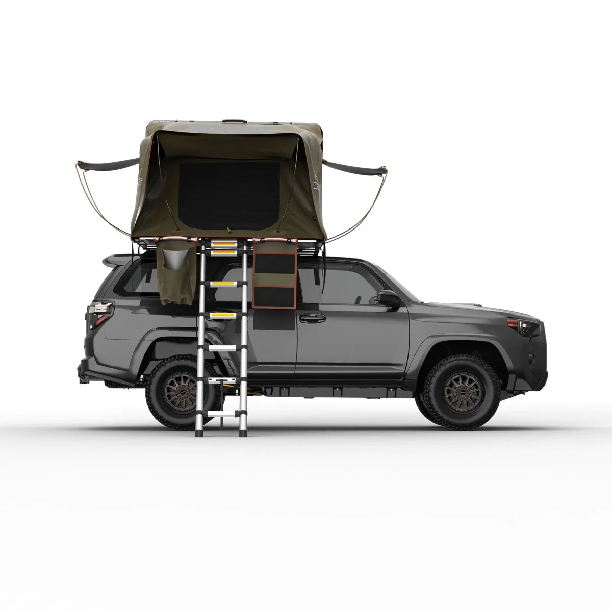TUFF STUFF® ALPHA™ HARD TOP SIDE OPEN TENT, BLACK, 3+ PERSON