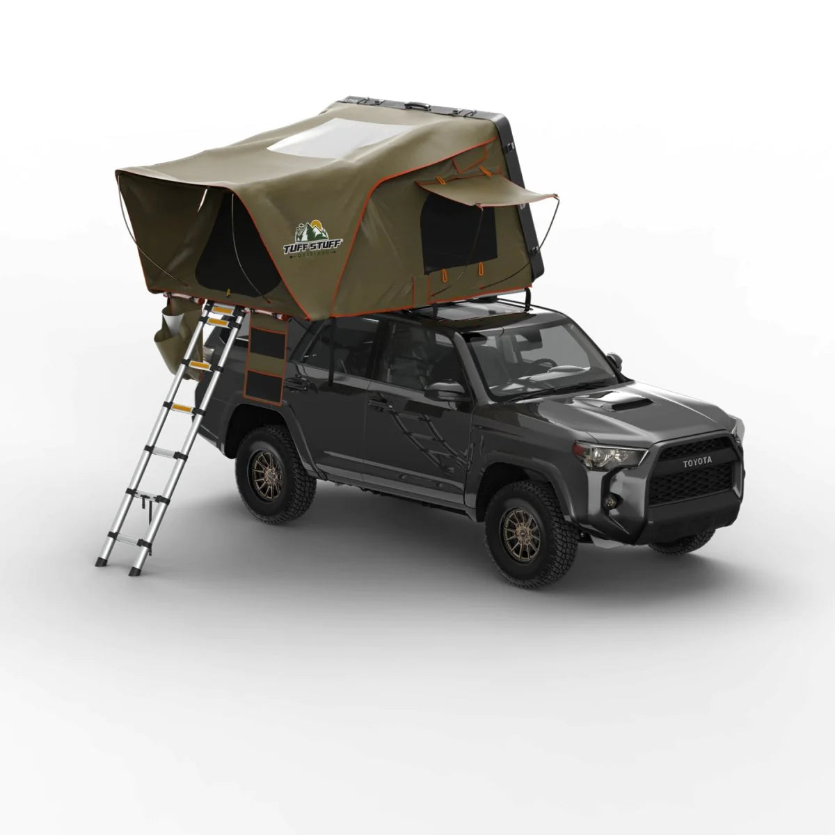 TUFF STUFF® ALPHA™ HARD TOP SIDE OPEN TENT, BLACK, 3+ PERSON